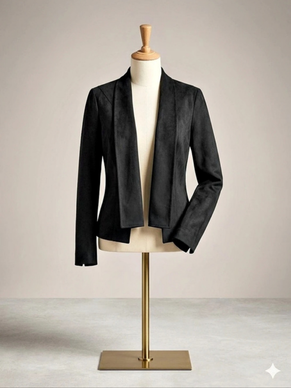 IO Black Cropped Jacket Size 44